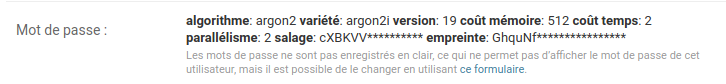 Chiffrement des mots de passe